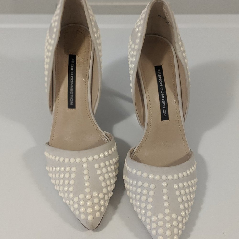 French Connection Ellis Studded Pointed Toe Pumps - Picture 2 of 7